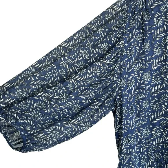 Banjanan Floral Peasant Boho Dress Small Cottage Mini Western Romantic Whimsical - Picture 6 of 11